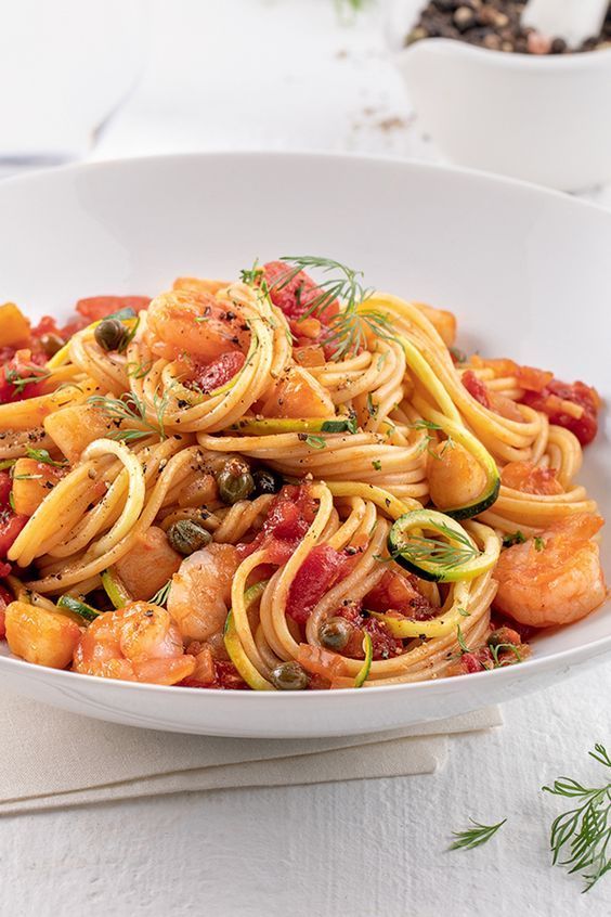 Tagliatelle / Penne / Spaghetti Pesto Crevettes